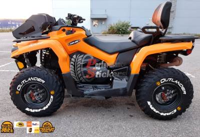 Outlander Can-Am + Logo Orange ,Set for 4 Tires (881)