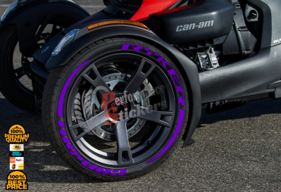 Ryker Can-Am + Stripes Full Purple, Set for 3 Tires (921)