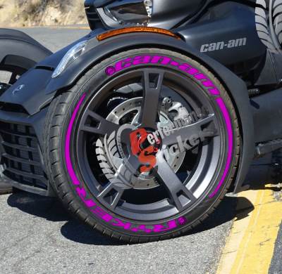 Ryker Can-Am + Stripes + Logo Full Pink, Set for 3 Tires (931)