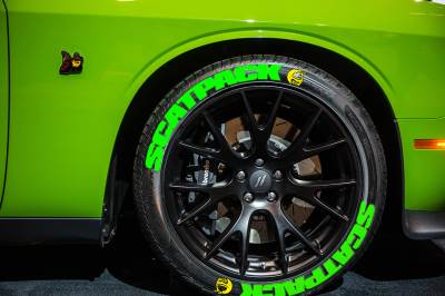 Scatpack Green + Logo Yellow, Set for 4 Tires (1197)