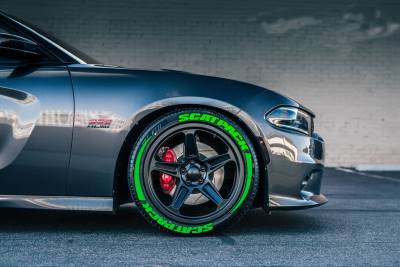 SCATPACK & STRİPES GREEN , a Set for 4 tires (336)