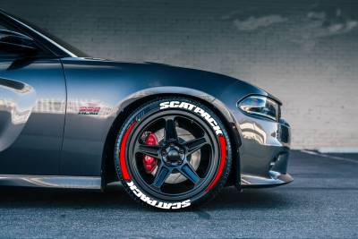 SCATPACK & STRİPES RED , a Set for 4 tires (345)