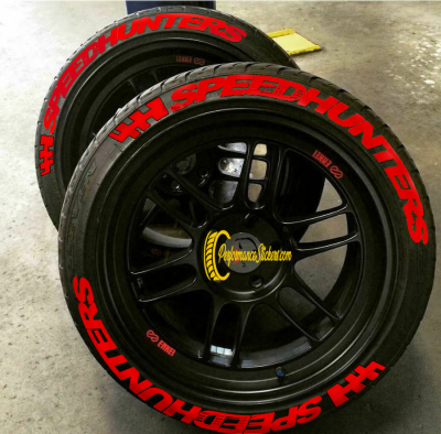 Speedhunters + Flag Red, Set for 4 Tires (1463)