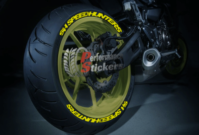 Speedhunters + Logo Yellow, Set For 2 Tires Both Sides Left And Right (2057)
