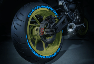 Speedhunters + Stripes + Logo Blue, Set For 2 Tires Both Sides Left And Right (2063)