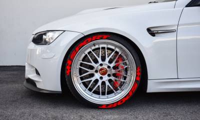 SPORT + FLAG RED , a Set for 4 tires (429)
