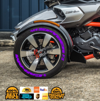 Spyder Can-Am F3 + Logo Full Purple, Set for 3 Tires (998)