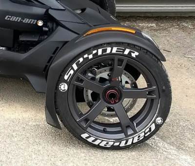 Spyder Can-Am + Logo White, Set for 3 Tires (945)