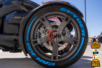 Spyder Can-Am + Stripes Blue, Set for 3 Tires (956)