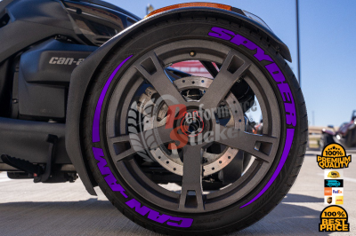 Spyder Can-Am + Stripes Full Purple, Set for 3 Tires (980)