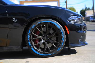 SRT + STRIPES BLUE , a Set for 4 tires (151)