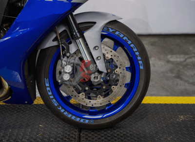 Yamaha Dark Side + Logo blue, Set For 2 Tires Both Sides Left And Right (1975)
