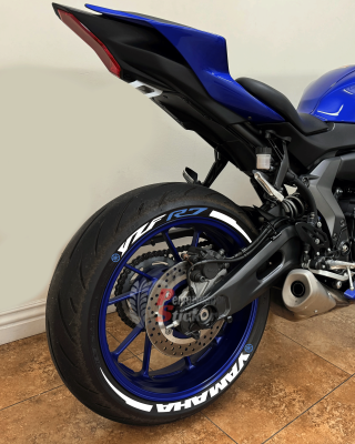 Yamaha YZF R7 + Stripes + Logo blue, Set For 2 Tires Both Sides Left And Right (1964)